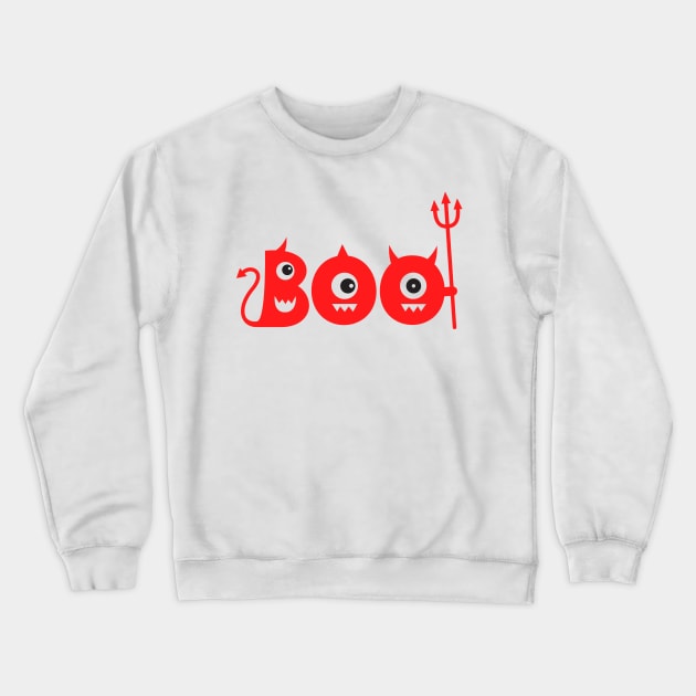 BOO Crewneck Sweatshirt by Ombre Dreams